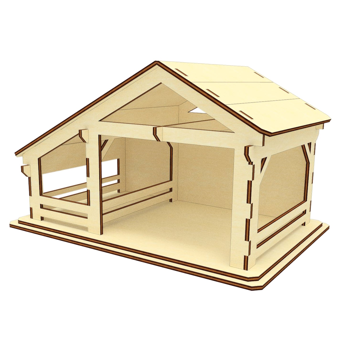 Nativity Barn 1 Vector Painter