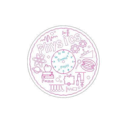 Clock face "Physics"