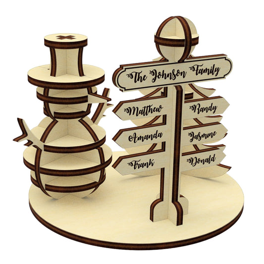 North pole Family Sign