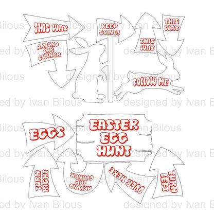 Easter Egg Hunt Signs