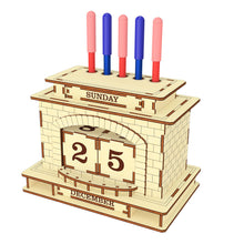 Load image into Gallery viewer, Perpetual calendar &amp; Pen holder Fireplace
