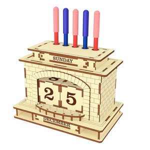 Perpetual calendar & Pen holder Fireplace