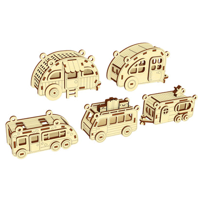 Camper ornaments - Set of 5