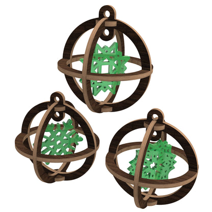 Christmas tree Ornaments - Snowflake in the Ball