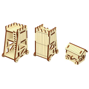 Siege weapons (Siege tower & ram) of the Castle Set