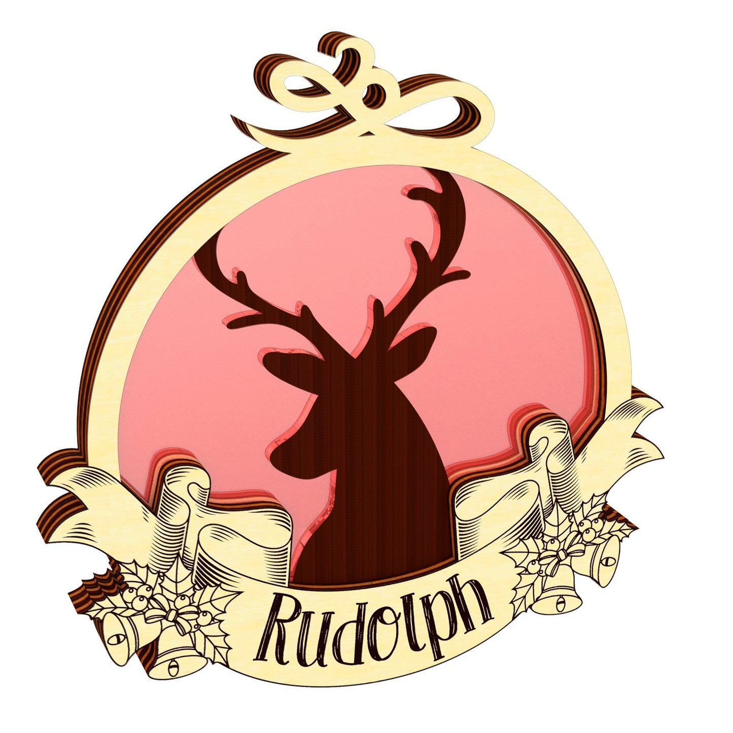 Reindeer Christmas ornaments - Set of 9
