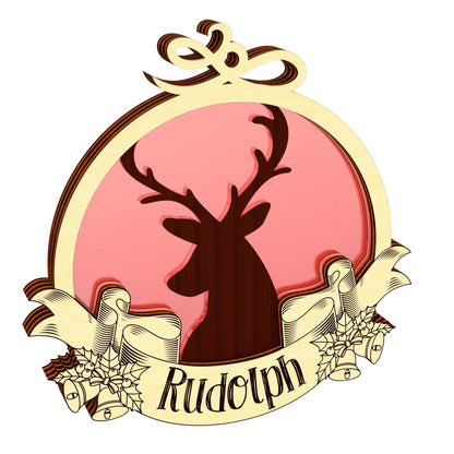 Reindeer Christmas ornaments - Set of 9