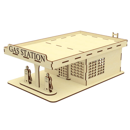 Old style gas station