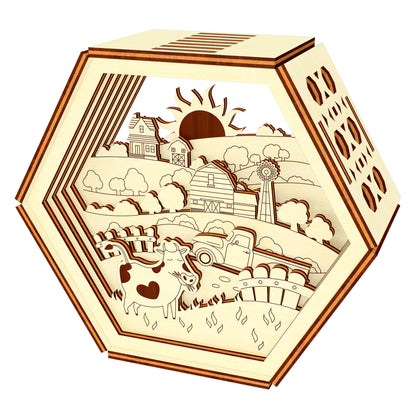 Layered Farm Picture