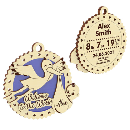 Baby birth ornament