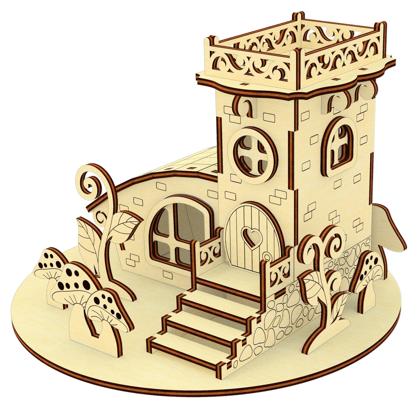 Mushroom fairy house