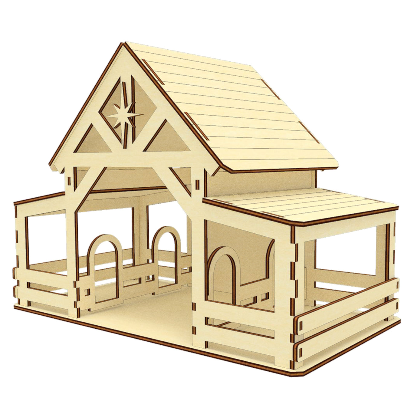 Nativity Barn 5 Vector Painter