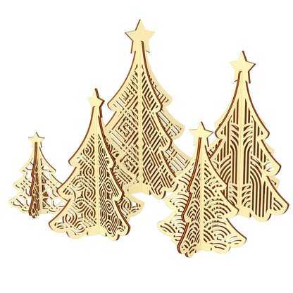 Patterned Christmas trees