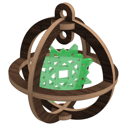 Christmas tree Ornaments - Snowflake in the Ball