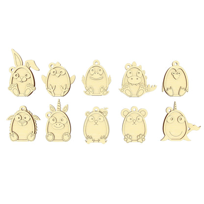 Layered Animal Ornaments