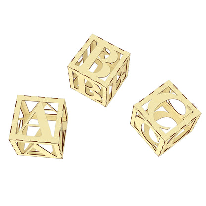 Alphabet cube letters