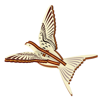 Bird Ornaments - Dove, Robin, Swallow, Blue Jay, and Hummingbird