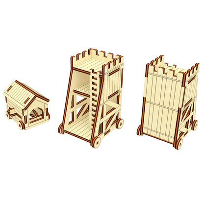 Siege weapons (Siege tower & ram) of the Castle Set