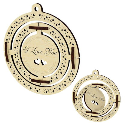 Moving Card for Valentine's Day "Hearts"