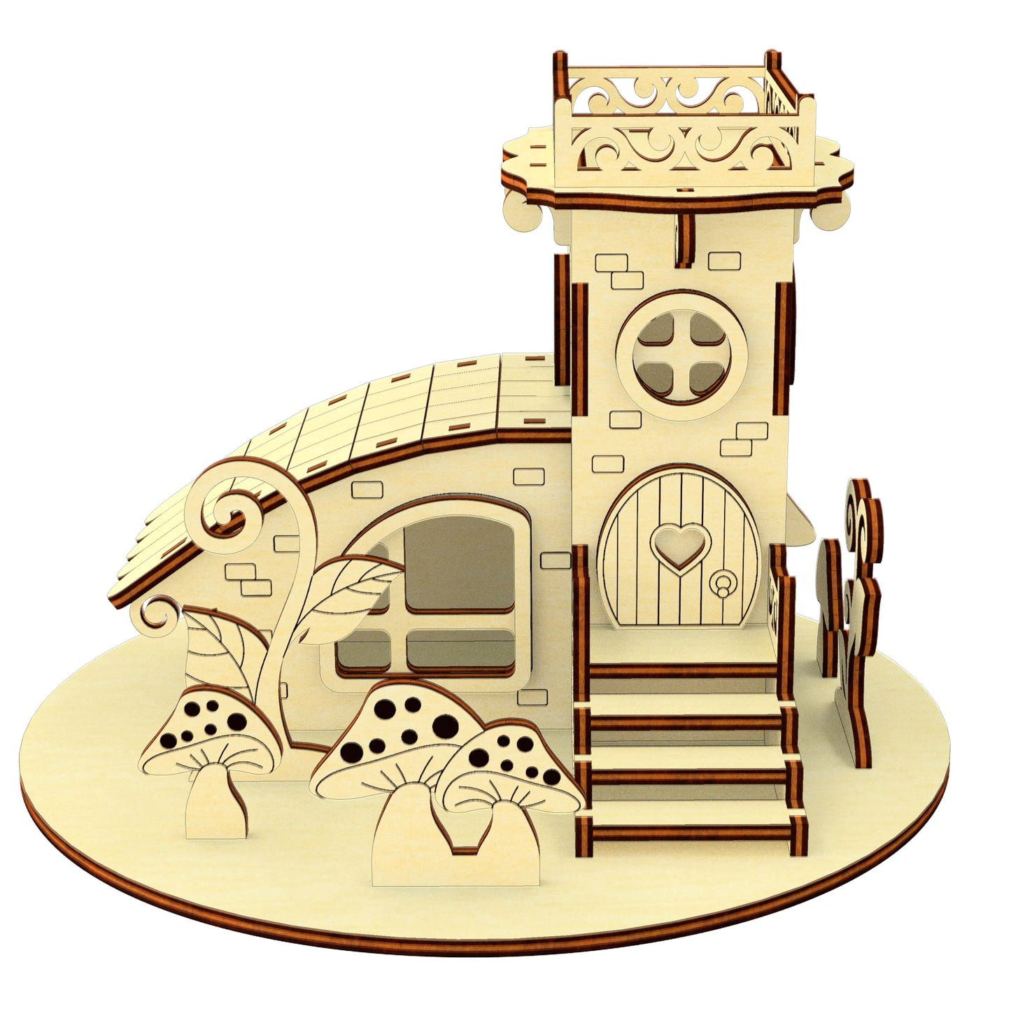 Mushroom fairy house