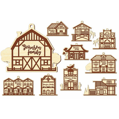 Family House Custom Ornaments