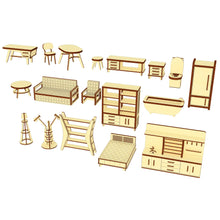 Load image into Gallery viewer, Dollhouse furniture set
