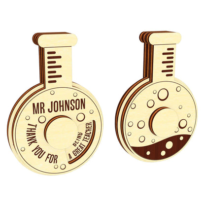 Test tube - gift card for teacher