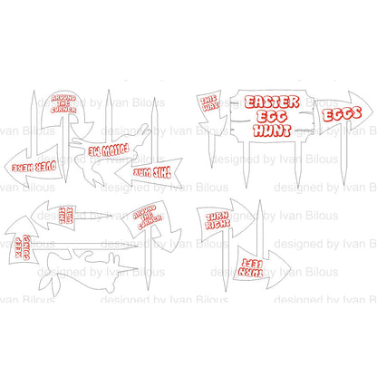 Easter Egg Hunt Signs