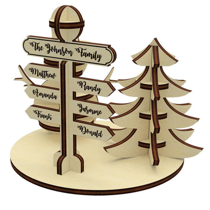 North pole Family Sign