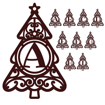 Christmas tree Letter ornaments