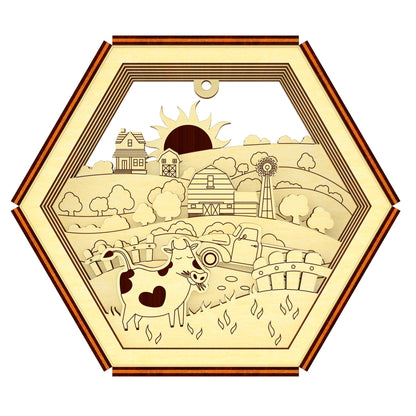 Layered Farm Picture