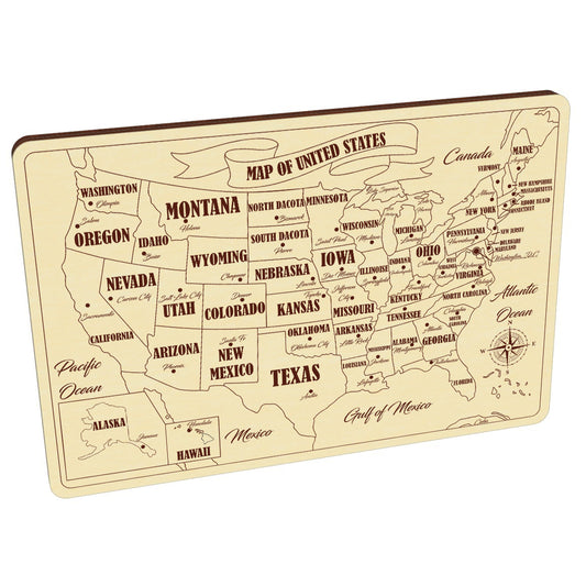 USA puzzle map