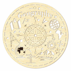 Clock face "Geography"