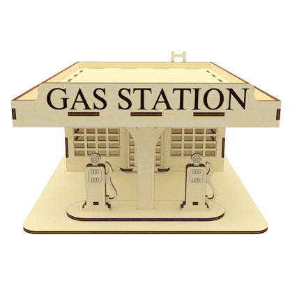 Old style gas station