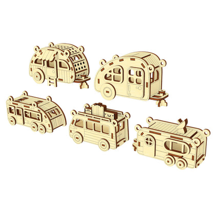 Camper ornaments - Set of 5