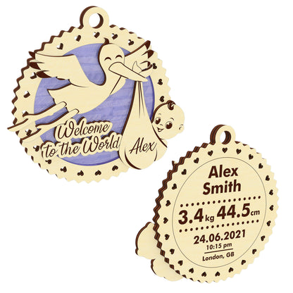 Baby birth ornament