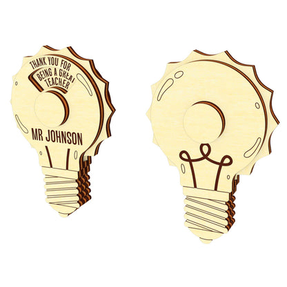 Lamp - gift card for teacher