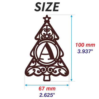 Christmas tree Letter ornaments