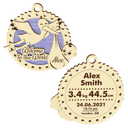 Baby birth ornament