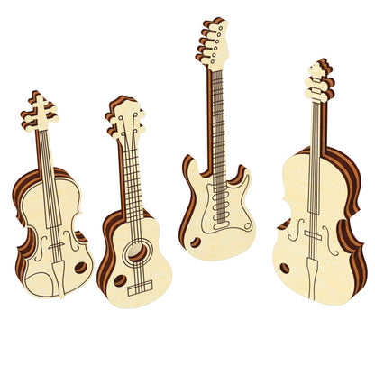 Musical instruments keychains