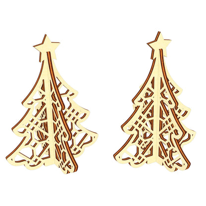 Patterned Christmas trees