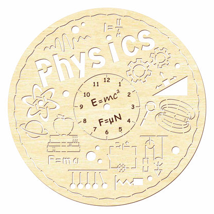 Clock face "Physics"