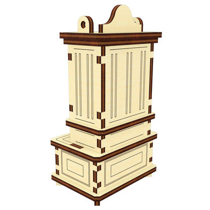 Cupboard Doll furniture with holes for fastening