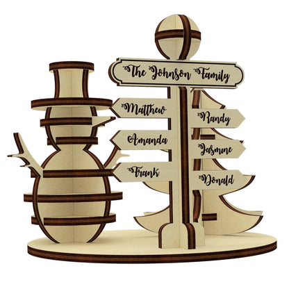 North pole Family Sign