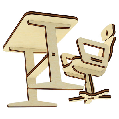 Computer chair and desk