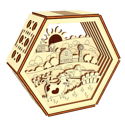 Layered Farm Picture