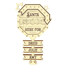 Load image into Gallery viewer, Santa Stop here Sign
