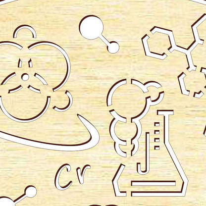 Clock face "Chemistry"