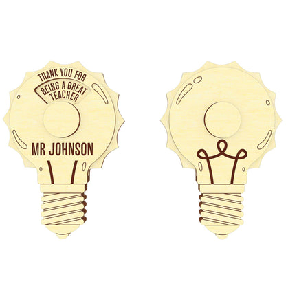 Lamp - gift card for teacher