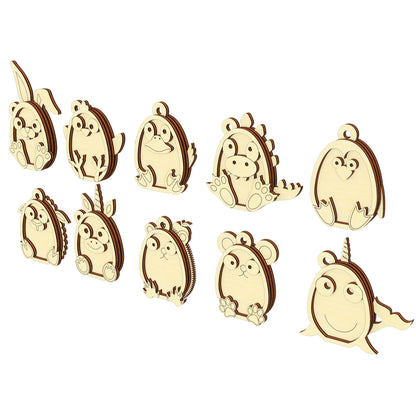 Layered Animal Ornaments